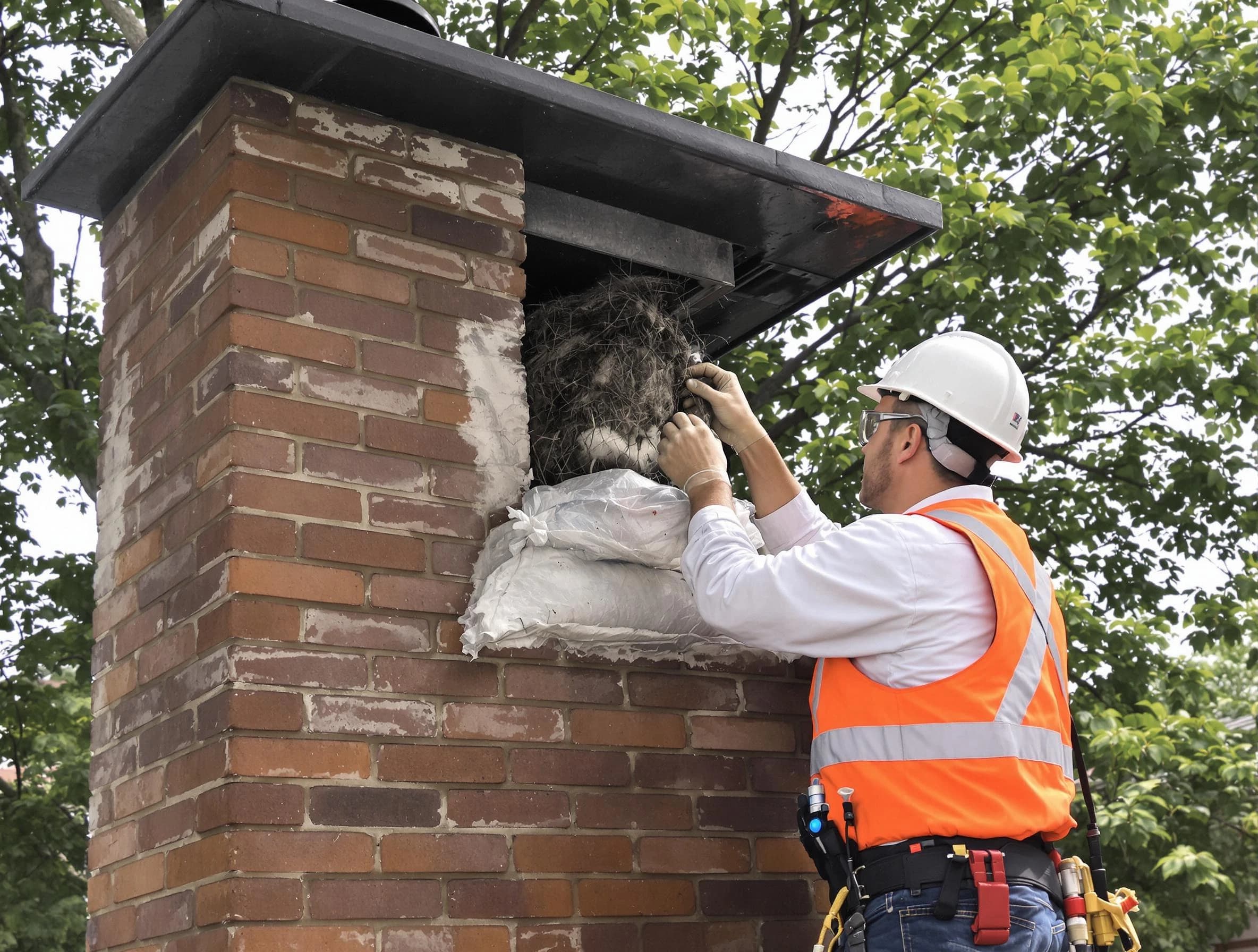 Humane removal of debris and animals by Canton Chimney Sweep in Canton, PA