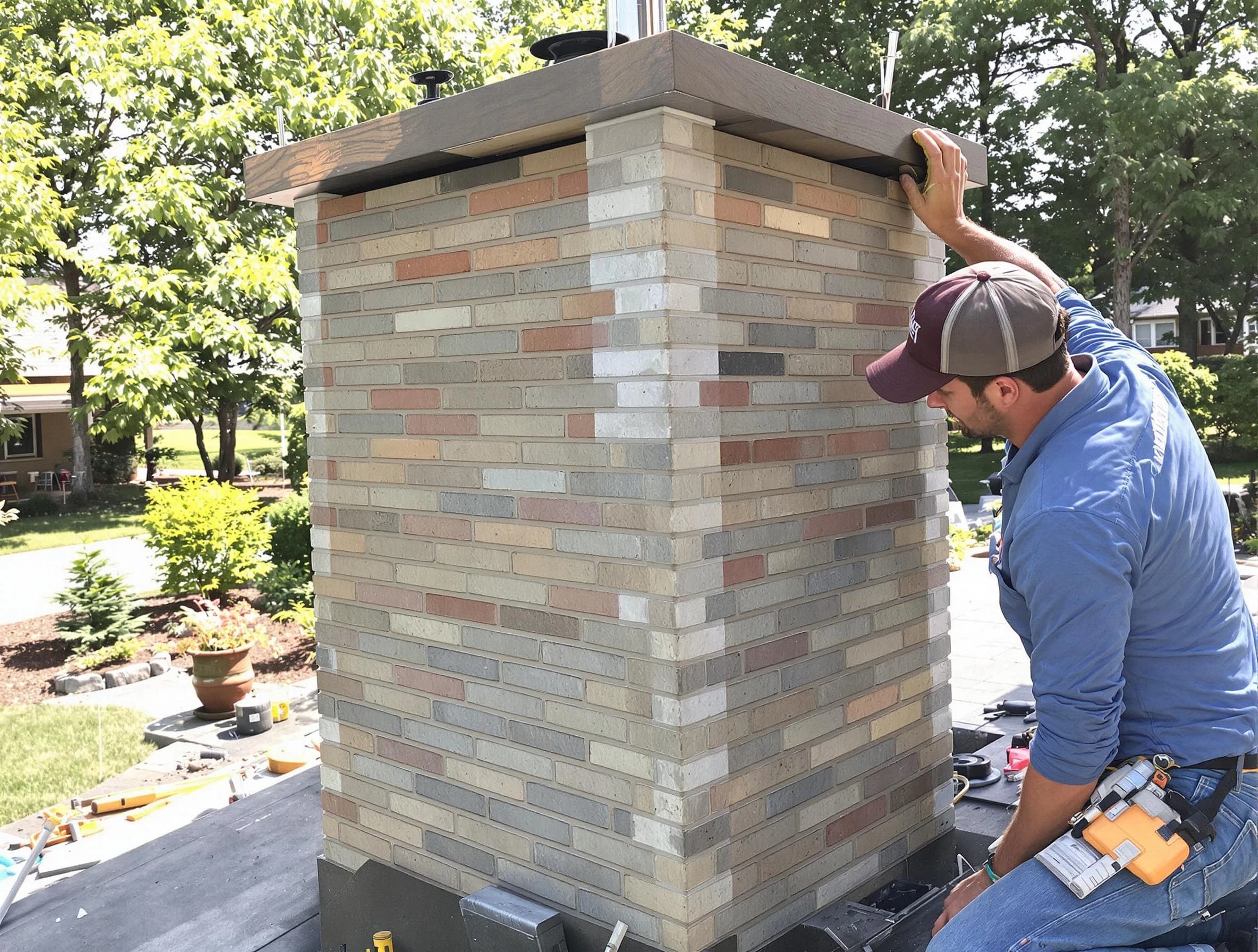 Canton Chimney Sweep completing a modern chimney remodel in Canton, PA