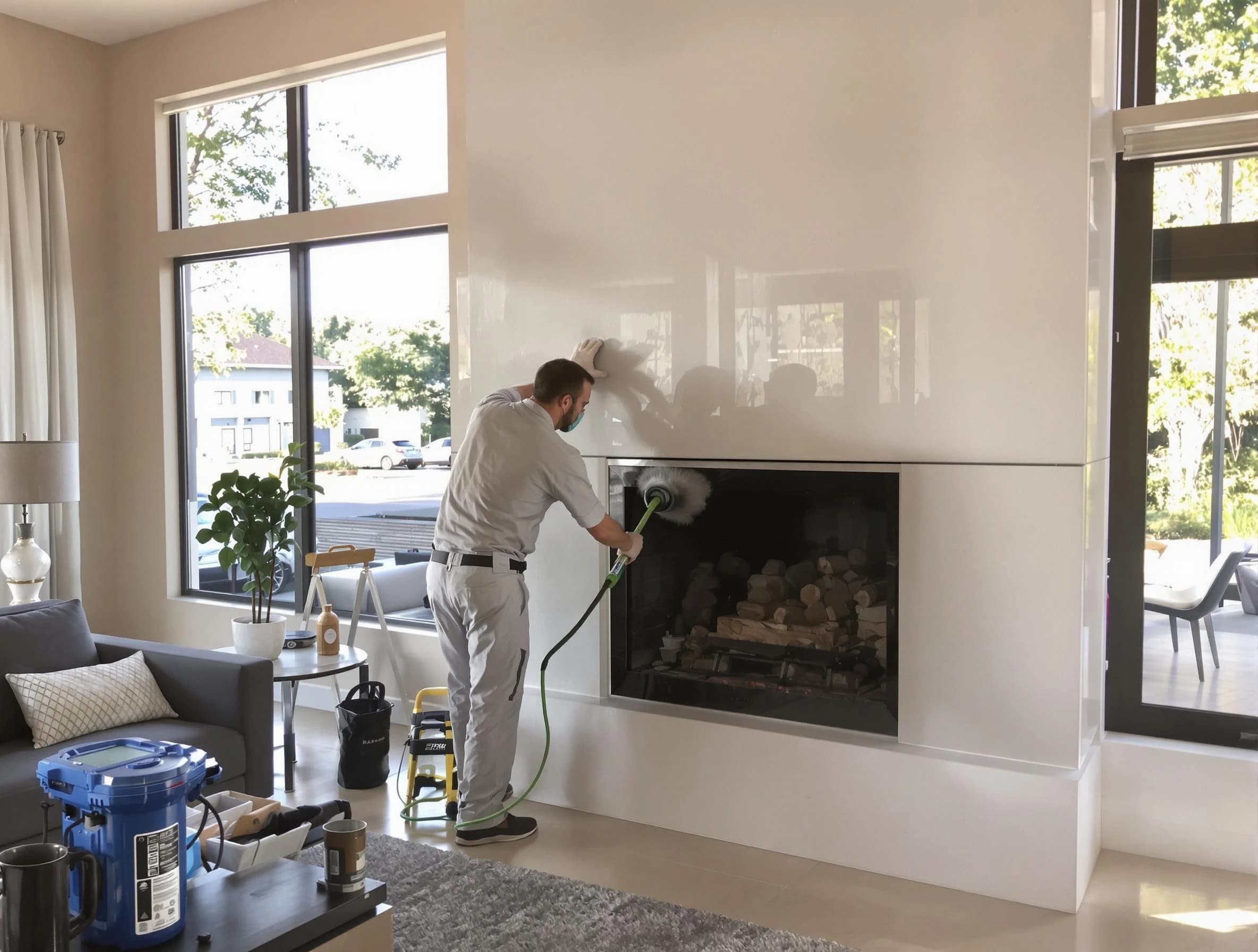 Canton Chimney Sweep performing thorough soot removal in Canton, PA