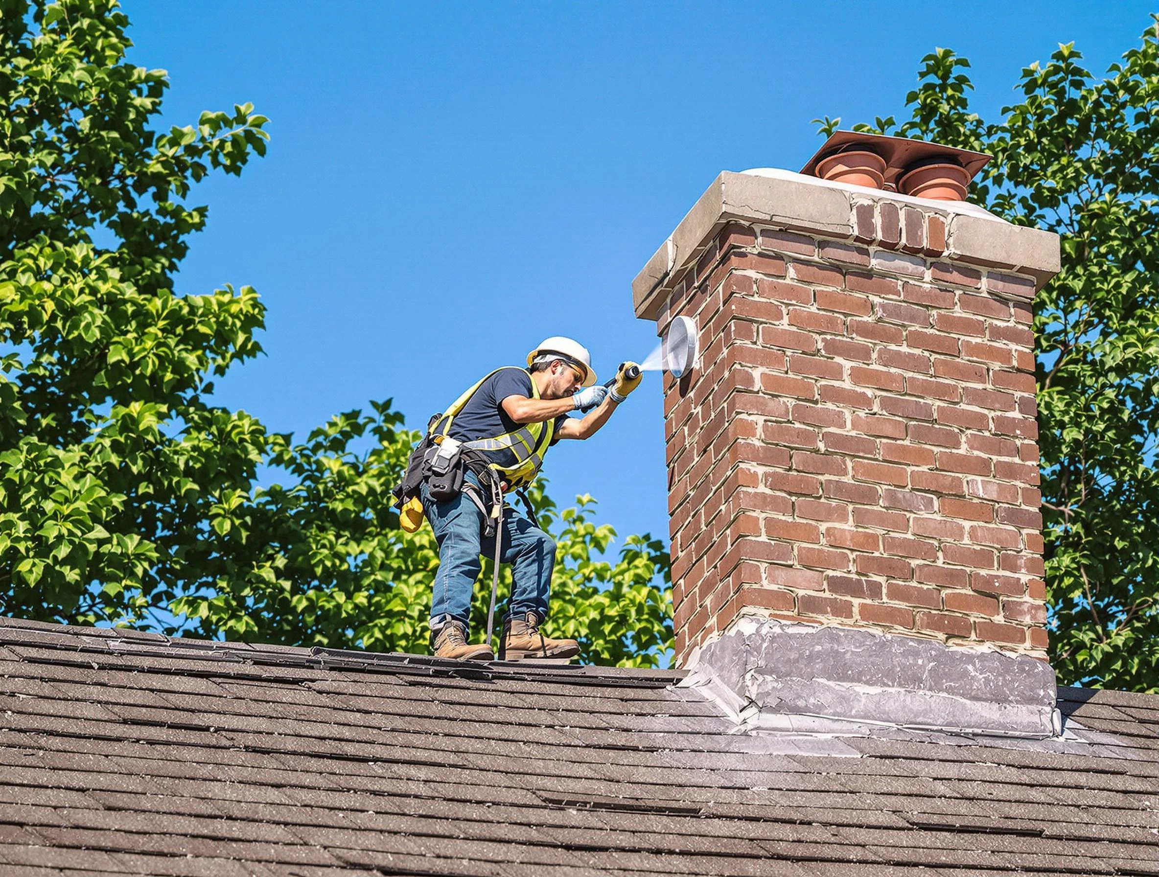 Canton Chimney Sweep performing an inspection with advanced tools in Canton, PA