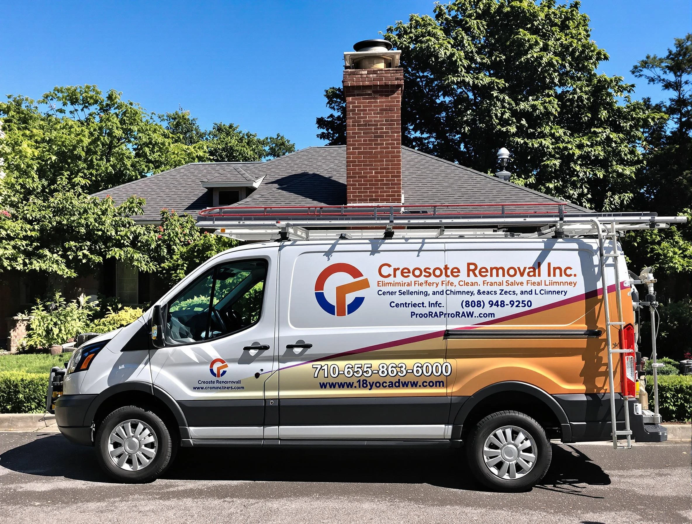 Canton Chimney Sweep technician removing creosote safely in Canton, PA